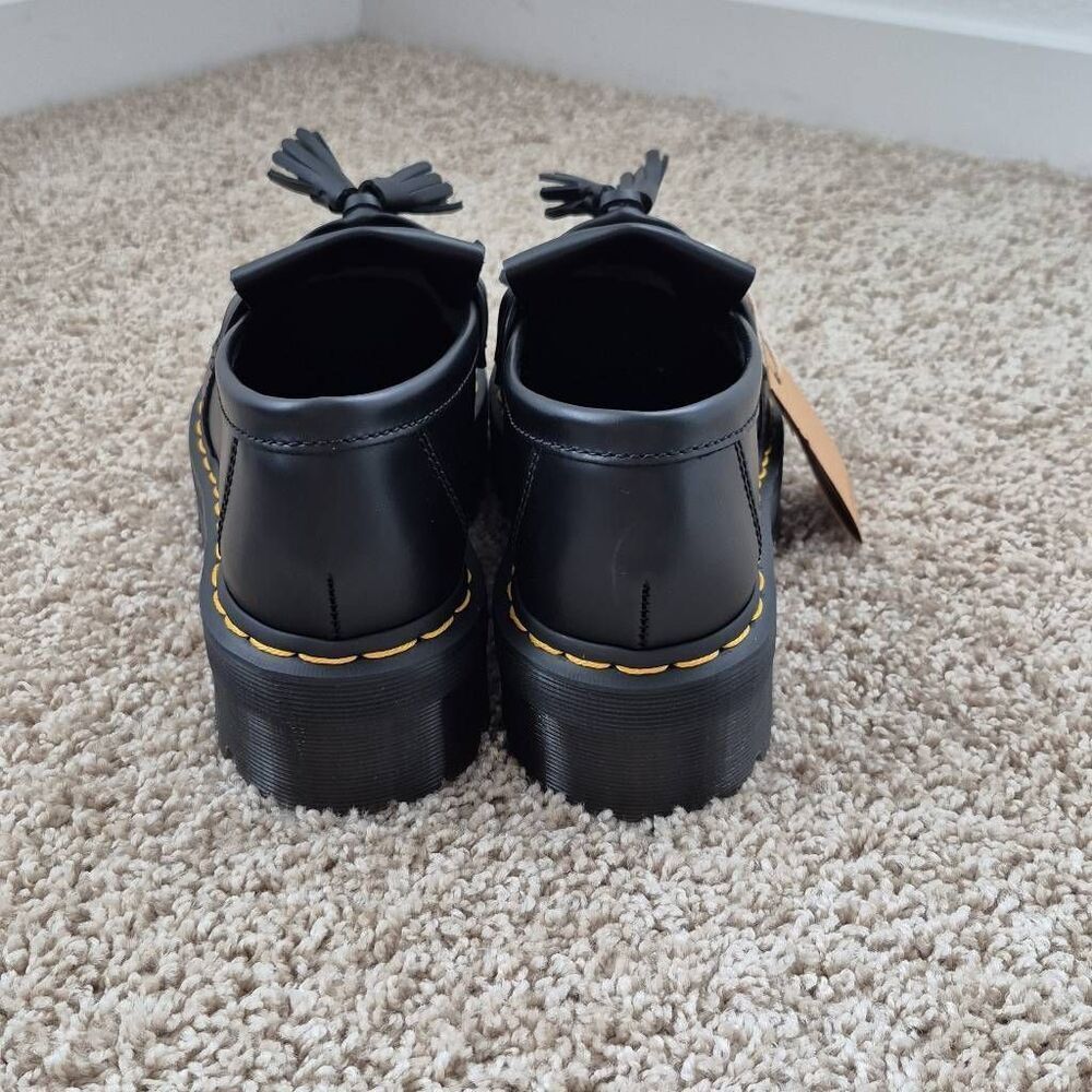 Dr. Martens Adrian Quad  Leather Loafters Black Size M7/W8 - Picture 3 of 6